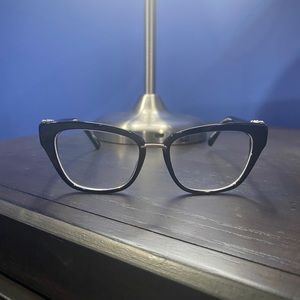 Black Swarovski eyeglasses